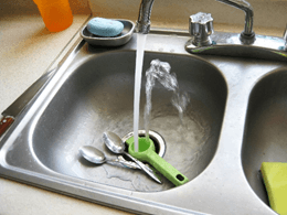 sink water not draining away